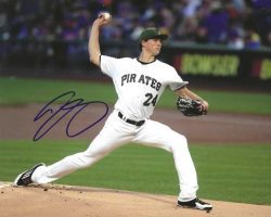 Autographed TYLER GLASNOW 8X10 Pittsburgh Pirates Photo