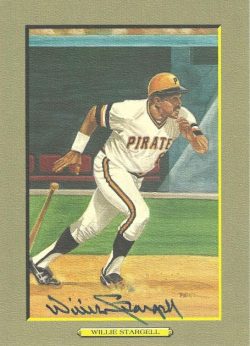 Autographed WILLIE STARGELL Pittsburgh Pirates Perez-Steele Great Moments Card