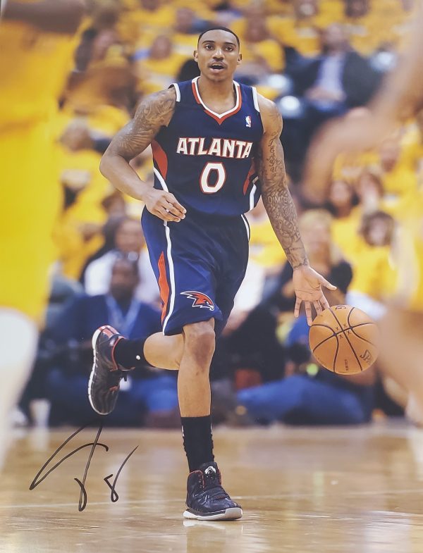 AUTOGRAPHED JEFF TEAGUE 11x14 Atlanta Hawks photo
