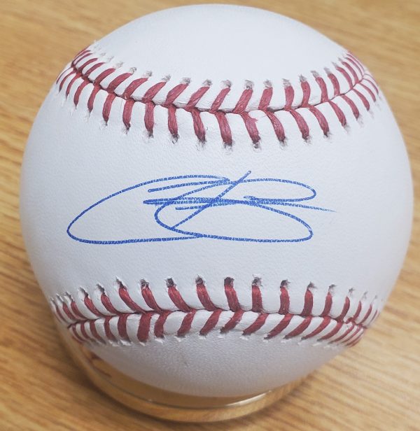 Autographed CHRISTIAN COLON Official Major League Baseball
