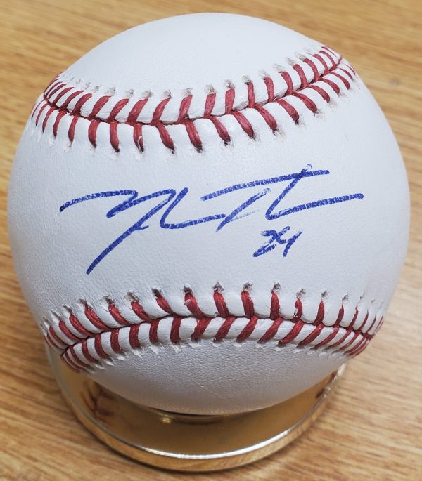 Autographed MARK TEAHEN Official Major League Baseball