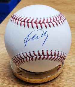 Autographed KIM NG Official Major League Baseball