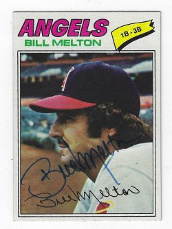 Autographed BILL MELTON 1977 Topps Card