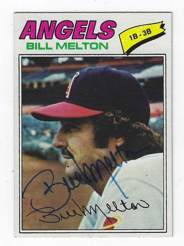 Autographed BILL MELTON 1977 Topps Card