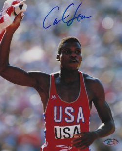 Autographed Carl Lewis Olympics 8x10 Photo