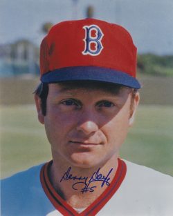 AUTOGRAPHED DENNY DOYLE 8X10 Boston Red Sox photo
