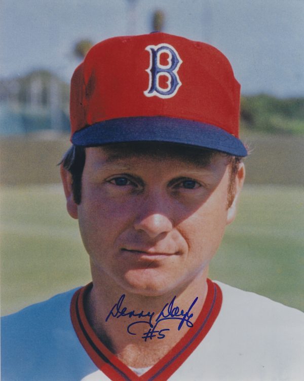 AUTOGRAPHED DENNY DOYLE 8X10 Boston Red Sox photo