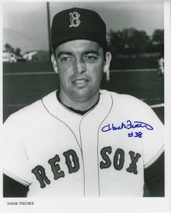 AUTOGRAPHED HANK FISCHER 8X10 Boston Red Sox photo