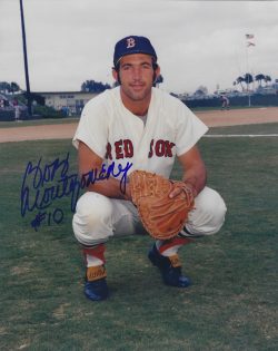 AUTOGRAPHED BOB MONTGOMERY 8x10 Boston Red Sox photo