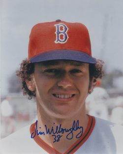 AUTOGRAPHED JIM WILLOUGHBY 8X10 Boston Red Sox photo