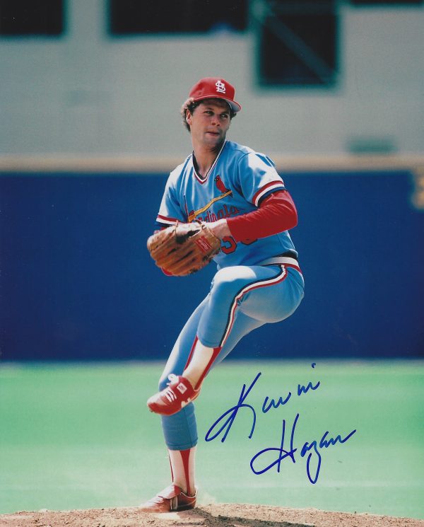 AUTOGRAPHED KEVIN HAGEN 8X10 St. Louis Cardinals photo