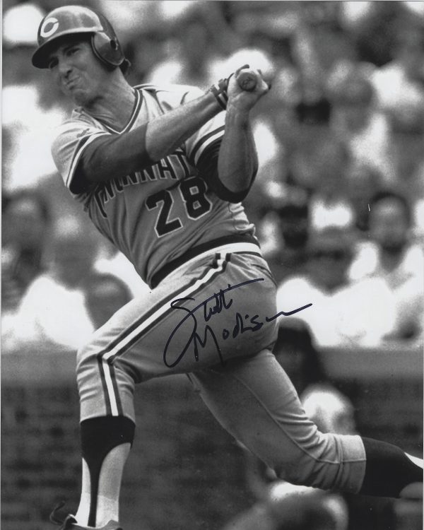 AUTOGRAPHED SCOTT MADISON 8x10 Cincinnati Reds Photo