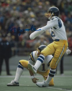 Autographed ROLF BENIRSCHKE 8X10 San Diego Chargers photo
