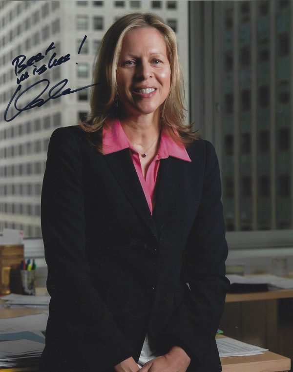 Autographed VAL ACKERMAN 8X10 Basketball Hall of Fame photo