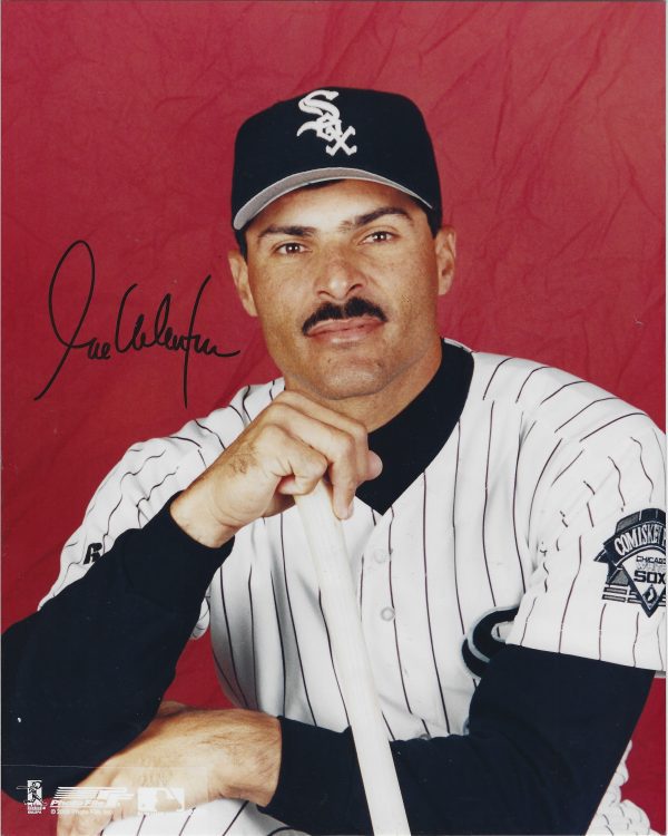 AUTOGRAPHED JOSE VALENTIN 8X10 Chicago White Sox Photo
