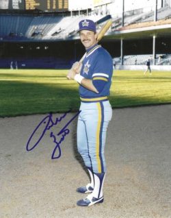 AUTOGRAPHED RICHIE ZISK 8x10 Seattle Mariners photo