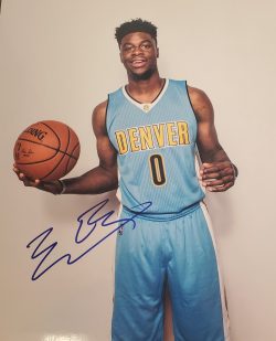 AUTOGRAPHED EMMANUEL MUDIAY 11X14 Denver Nuggets Photo