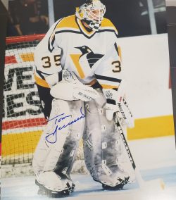 Autographed Tom Barrasso Pittsburgh Penguins 11x14 photo