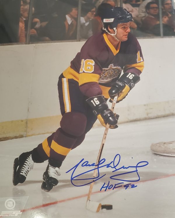 Autographed MARCEL DIONNE 11x14 Los Angeles Kings Photo