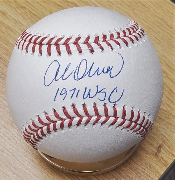 Autographed AL OLIVER "71 WSC" Official Major League Baseball