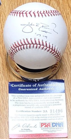Autographed JAKE PEAVY "07 CY" Official Rawlings Major League Baseball PSA/DNA
