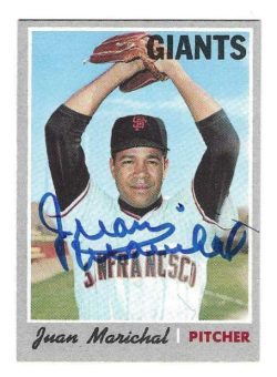 Autographed JUAN MARICHAL San Francisco Giants 1970 TOPPS Card