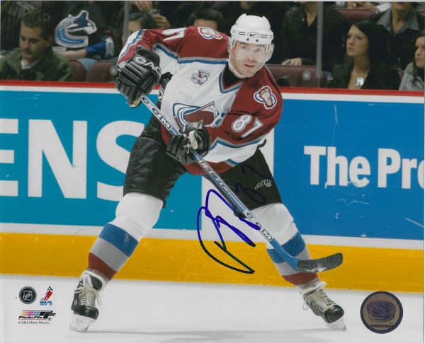 Autographed  PIERRE TURGEON 8x10 Colorado Avalanche Photo