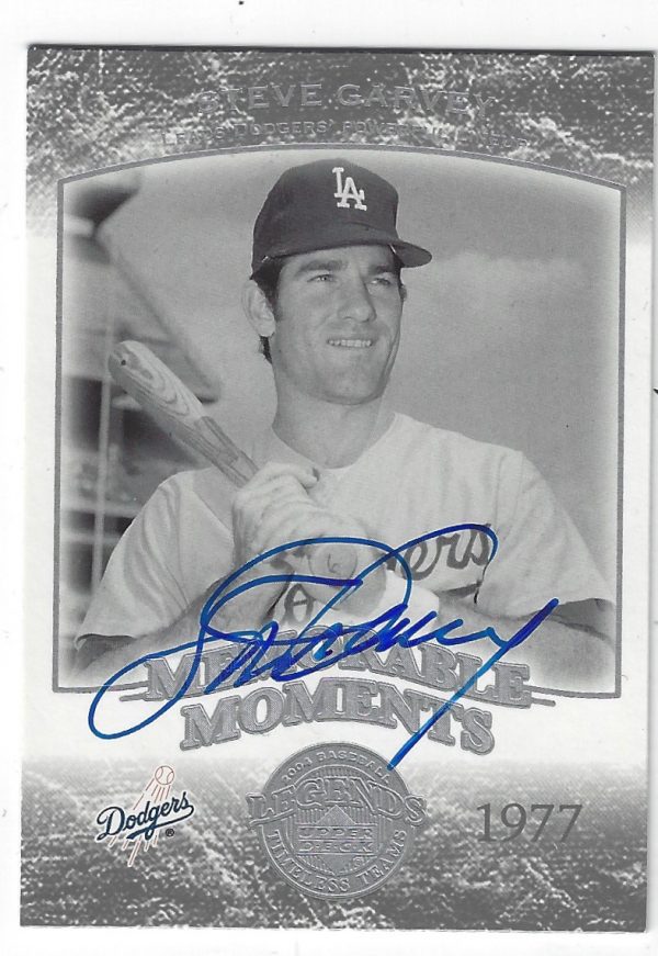 Autographed STEVE GARVEY 2004 Upper Deck Timeless Teams card