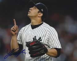 AUTOGRAPHED LUIS CESSA 8X10 NEW YORK YANKEES photo