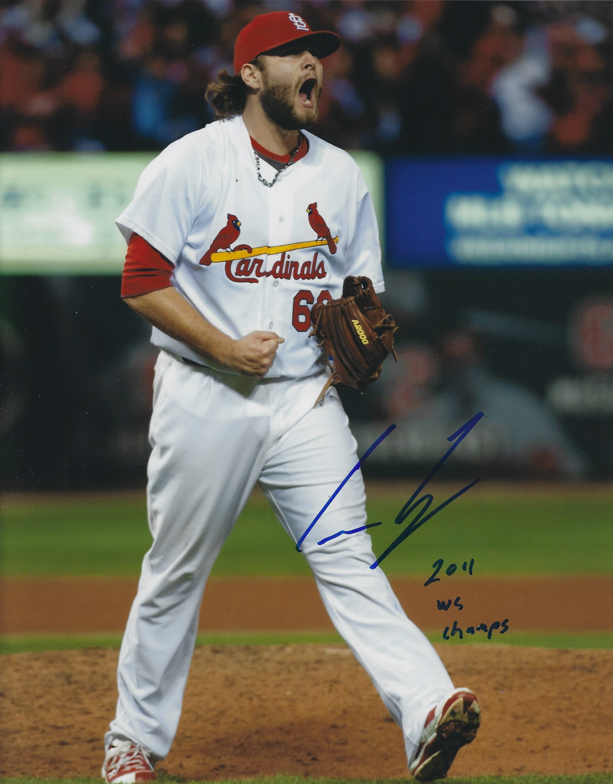 AUTOGRAPHED LANCE LYNN 8X10 St. Louis Cardinals photo - Main Line Autographs