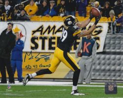 Autographed MATT SPAETH "SB 43 Champ" 8X10 Pittsburgh Steelers photo