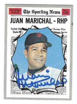 Autographed JUAN MARICHAL San Francisco Giants 1970 Topp Card