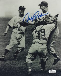 AUTOGRAPHED JOHNNY PODRES 8x10 Brooklyn Dodgers Photo JSA