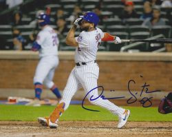 AUTOGRAPHED DOMONIC SMITH 8x10 New York Mets Photo