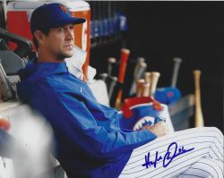 AUTOGRAPHED HUGH QUATTLEBAUM 8x10 New York Mets photo