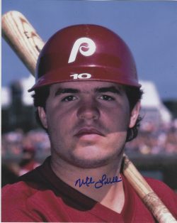 AUTOGRAPHED MIKE LAVALLIERE 8x10 Philadelphia Phillies Photo