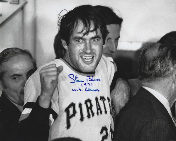 AUTOGRAPHED STEVE BLASS "1971 WS Champs" 8x10 Pittsburgh Pirates Photo