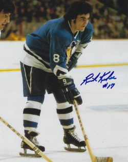 Autographed RICK KEHOE 8X10 Pittsburgh Penguins Photo