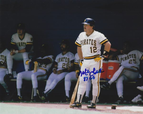 Autographed MIKE LAVALLIERE 8X10 Pittsburgh Pirates Photo