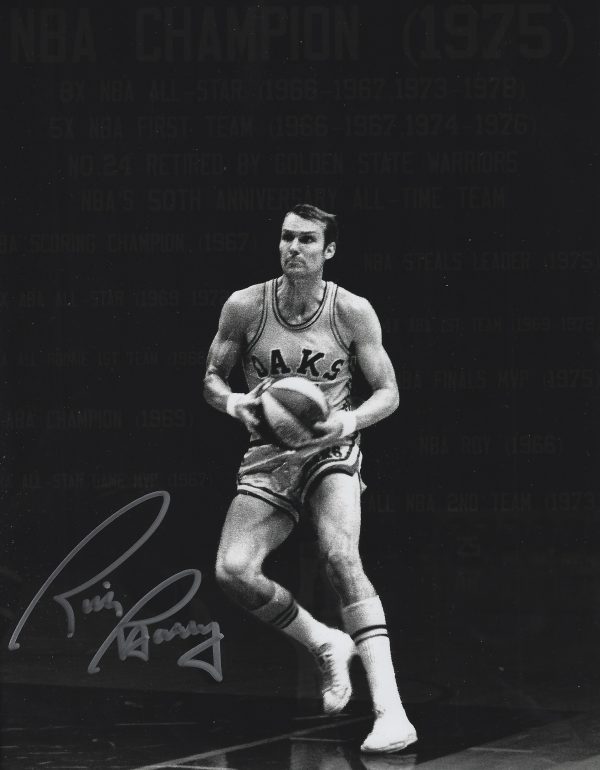 Autographed RICK BARRY  8x10 Oakland Oaks Photo