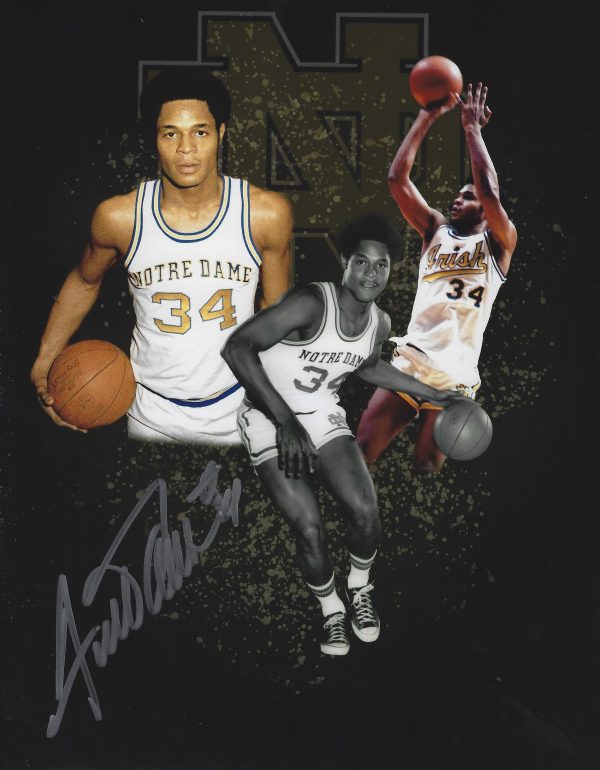 Autographed AUSTIN CARR 8X10 Notre Dame Photo
