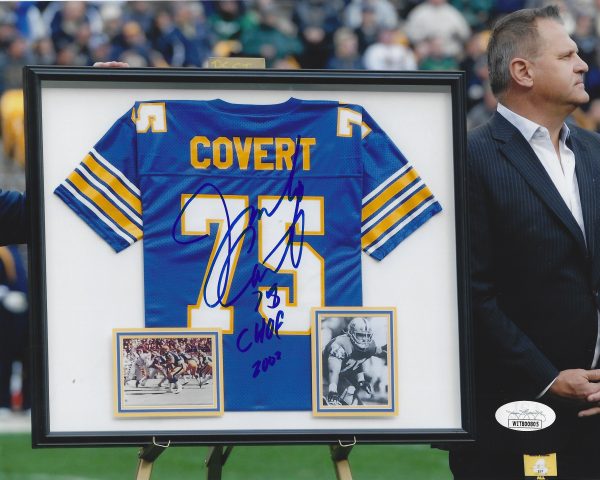 Autographed JIMBO COVERT "CHOF 03" 8X10 Pitt Panthers Photo JSA COA