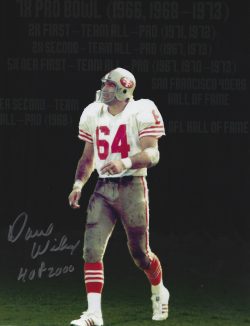 Autographed DAVE WILCOX 8X10 San Francisco 49'ers Photo