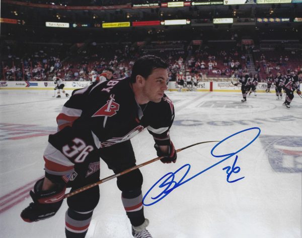 Autographed MATTHEW BARNABY 8X10 Buffalo Sabres Photo