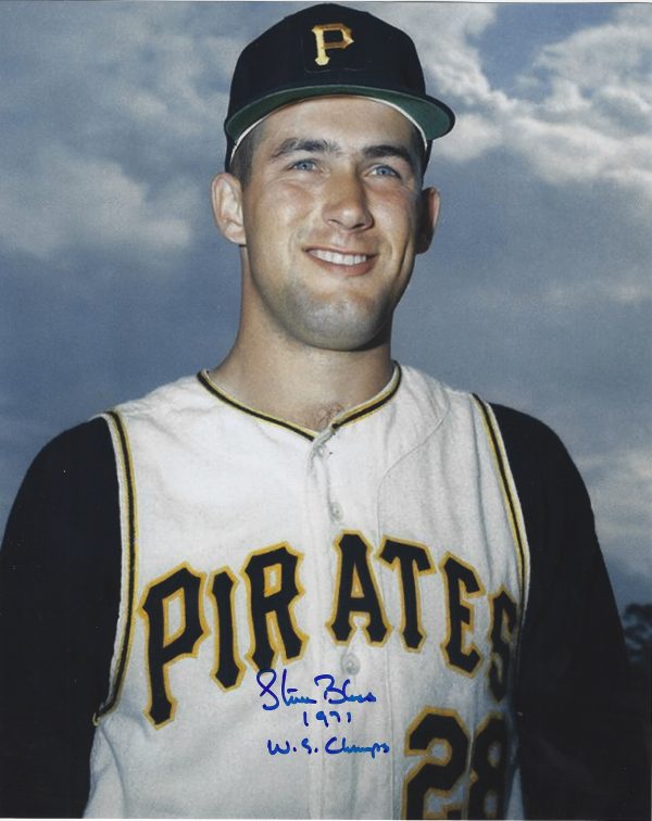 AUTOGRAPHED STEVE BLASS "1971 WS Champs" 8x10 Pittsburgh Pirates Photo