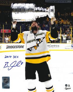Autographed BRIAN DUMOULIN "2017" SCC 8x10 Pittsburgh Penguins Photo