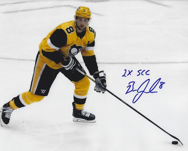 Autographed BRIAN DUMOULIN "2X SCC" 8x10 Pittsburgh Penguins Photo