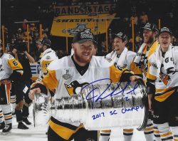 Autographed CHAD RUHWEDEL "2017" SCC 8x10 Pittsburgh Penguins Photo