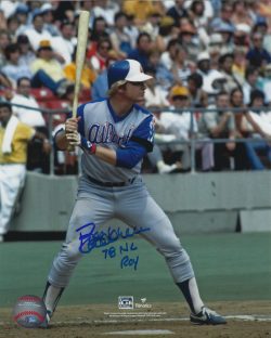 AUTOGRAPHED BOB HORNER "78 NL ROY" 8X10 Atlanta Braves photo