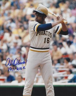 AUTOGRAPHED AL OLIVER 8x10 Pittsburgh Pirates Photo